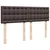 Vidaxl Box spring postelja z vzmetnico temno rjav 140x190 cm blago