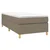 Vidaxl Box spring postelja z vzmetnico taupe 80x200 cm blago
