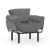 Atelier del Sofa Fotelja Nitta 95x85x70cm Siva