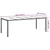 Vidaxl Vrtna miza Rjava 250 x 100 x 75 cm poli ratan