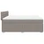 Vidaxl Box spring postelja z vzmetnico taupe 180x200 cm blago