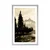 Plakat s paspartujem umetniška pokrajina v sepia varianti - 60x90 silver