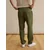 DAN FOX APPAREL Hlače na rob Jannek zelena