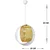 Opviq luster Ring, 1 × E27, beli / žuti