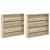 Polica za časopise s policom 2 pcs Sonoma hrast 80 x 12 x 70 cm