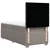 Vidaxl Box spring postelja z vzmetnico taupe 90x190 cm blago