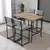 Hanah Home Set barskih stolova i stolica, 110 x 70 x 92 cm, 5 delova, Siva