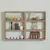 Hanah Home Zidna polica Hexa, 84.6x60x9 cm, Smeđa