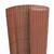 vidaXL Dvostranska vrtna ograja 110x300 cm rjava