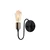 Opviq Zidna lampa E27 Socket, Crno-Bronzana