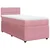 Vidaxl Box spring postelja z vzmetnico roza 90x200 cm žamet