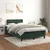 Vidaxl Box spring postelja z vzmetnico temno zelena 120x200 cm žamet