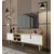Hanah Home TV komoda Latina 180, 180 cm, hrast Sapphire / bela