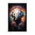 Plakat slon s slušalkami - 30x45 silver