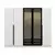 Hanah home Ormar Kale Plus 225x210x52cm Sivi