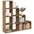 Pregrada/regal za knjige 4 razina hrast 131,5x29x131,5cm drveni