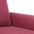 Vidaxl Kavč trosed vinsko rdeč 180 cm žamet