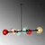 Opviq Luster Benek-15-14476, 103x40x74cm, IP20, Šareni