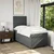 Vidaxl Box spring postelja z vzmetnico temno siva 80x200 cm blago
