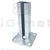 MET PODSTAVEK ZA STEBRIČEK 190x55x35 mm PANELNA OGRAJA 60x40 mm