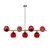 Opviq Luster Benek-15-14461, Crveni
