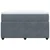 Vidaxl Box spring postelja z vzmetnico temno siv 120x190 cm žamet