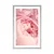 Plakat s paspartujem cvetovi - 40x60 silver