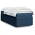 Vidaxl Box spring postelja z vzmetnico modra 90x200 cm blago
