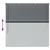 Venecijanski zastore Tamno siva 130 x 125 cm Aluminij