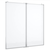 Magnetna bijela ploča sklopiva 80 x 80 x 1,7 cm aluminijska