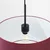 Sollux SL.1852 - Luster na sajli NEVIA 1xE27/15W/230V prečnik 40 cm crvena