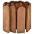 Rolane ograde 3 kom 120 cm od impregnirane borovine