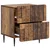 Noćni ormar s ladicama 2 pcs Staro drvo 43 x 34,5 x 49,5 cm