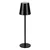 LED stona lampa NERA - punjiva, touch kontrola, 3 boje svetla i 4 nivoa, metalna, crna