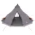 Tipi šator s krovom Siva i narančasta 560 x 560 x 300 cm taft