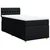 vidaXL Box spring postelja z vzmetnico črna 80x200 cm blago