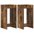 Stalak za biljke s policom 2 pcs Dimljeni Hrast 30 x 30 x 60 cm