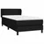 Vidaxl Box spring postelja z vzmetnico črn 90x190 cm blago