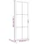 Unutarnja vrata 83 x 201,5 cm Bijela od ESG stakla i aluminija