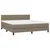 Vidaxl Box spring postelja z vzmetnico taupe 180x200 cm blago