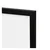 Črn plastičen stenski okvir 75x30 cm