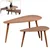 Set od 2 konferencijska stočića SOLE 60/80x30/40 cm, boja oraha