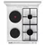 GORENJE Kombinovani šporet GK5A12WG, 2 ringle, 2 gorinika, Beli
