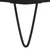 Visoka komoda crna 57 x 35 x 90 cm od konstruiranog drva