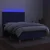 Vidaxl Box spring postelja z vzmetnico LED modra 140x200 cm blago