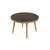 Hanah Home klub sto Polen 80, 80 cm, hrast / crni mermer