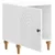 Noćni ormar 2 pcs Bijela visokog sjaja 43 x 34,5 x 50 cm