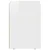 Noćni ormarić 2 pcs Visoki sjaj bijela 29,5 x 33,5 x 50 cm