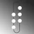 Opviq Zidna lampa E27 Socket, Crno-Bela