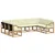 Set vanjskih sofa s jastukom 9 pcs Bijela i krem
